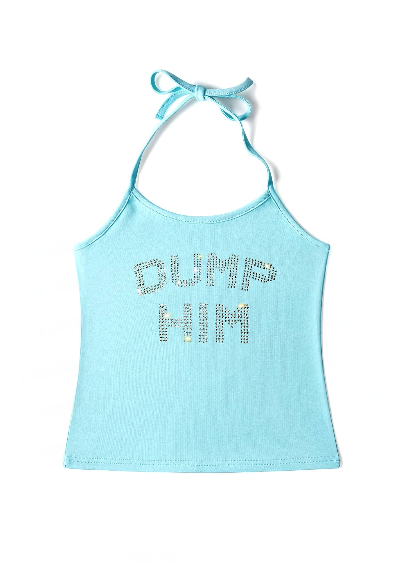 rhinestone-dump-him-y2k-halter-neck-cami
