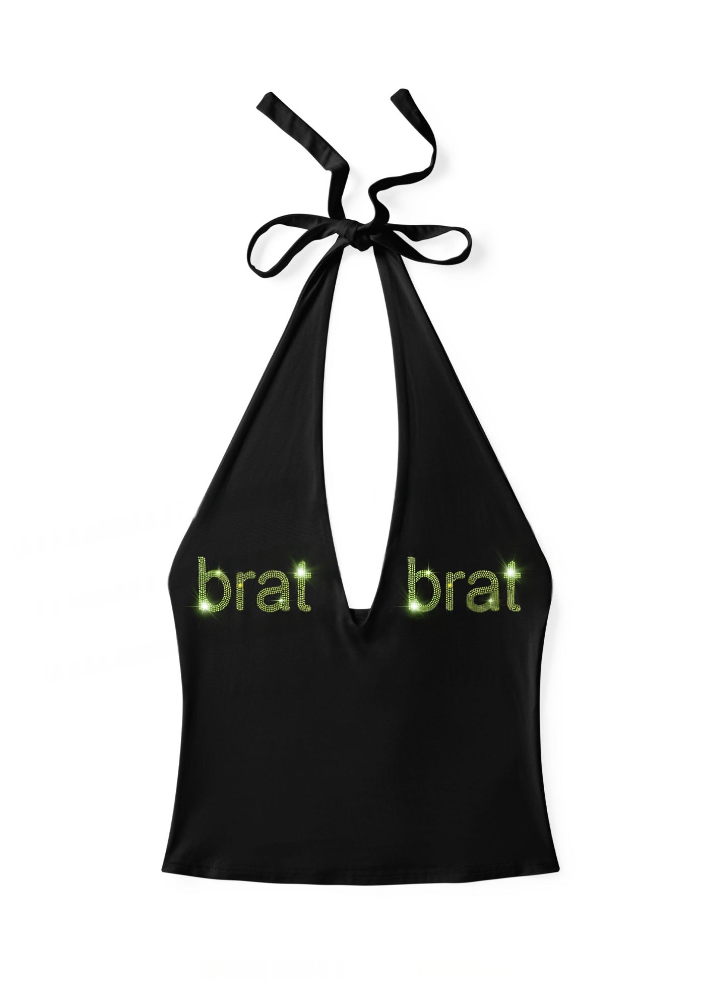 rhinestone-green-brat-y2k-halter-deep-v-neck-cami