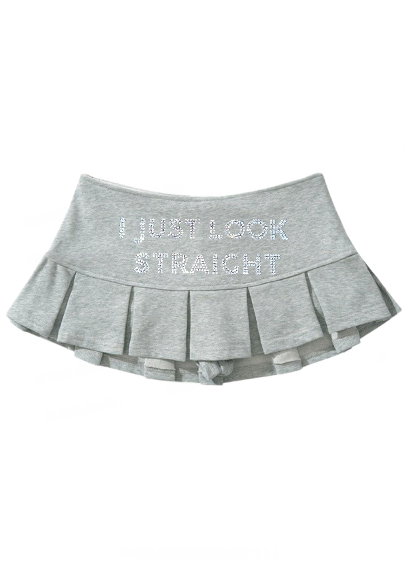 I Just Look Straight Y2K Mini Pleated Skirts