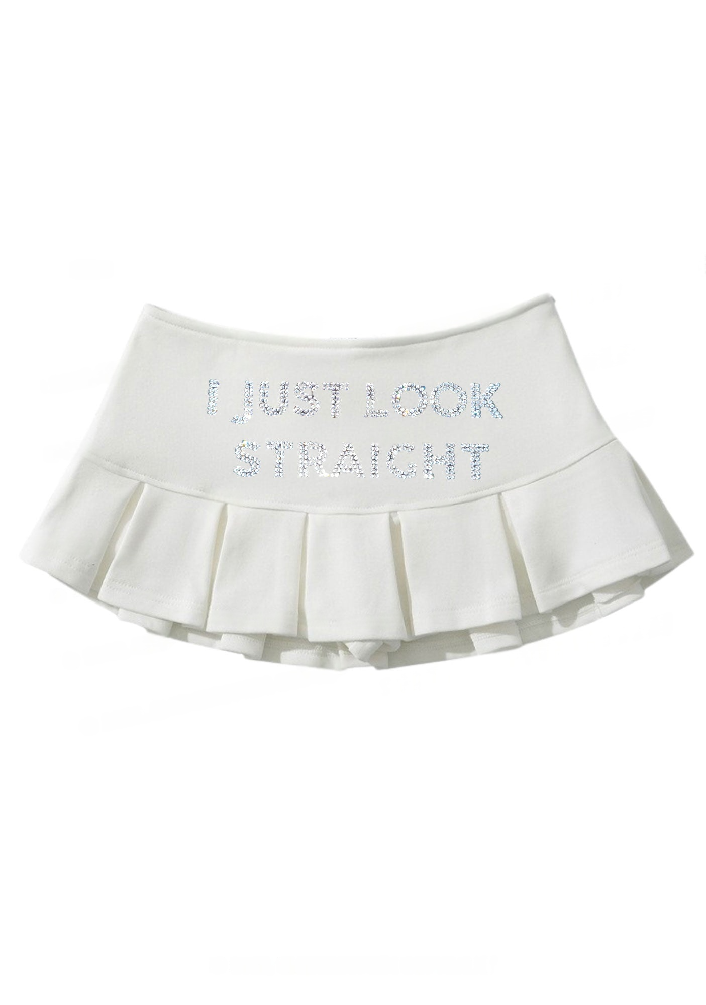 I Just Look Straight Y2K Mini Pleated Skirts