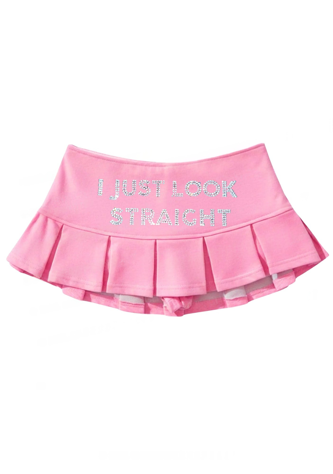 I Just Look Straight Y2K Mini Pleated Skirts