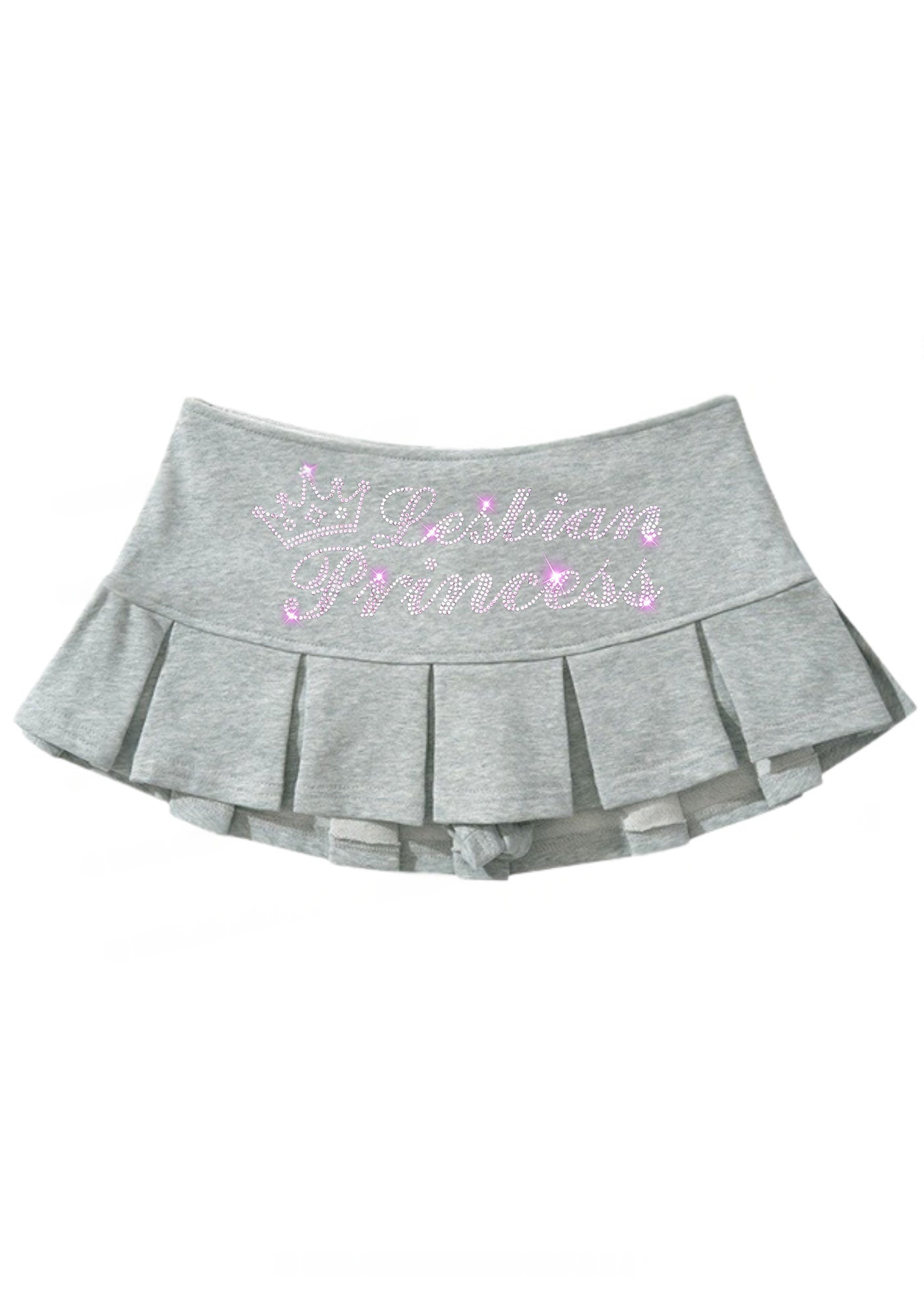 Lesbian Princess Y2K Mini Pleated Skirts