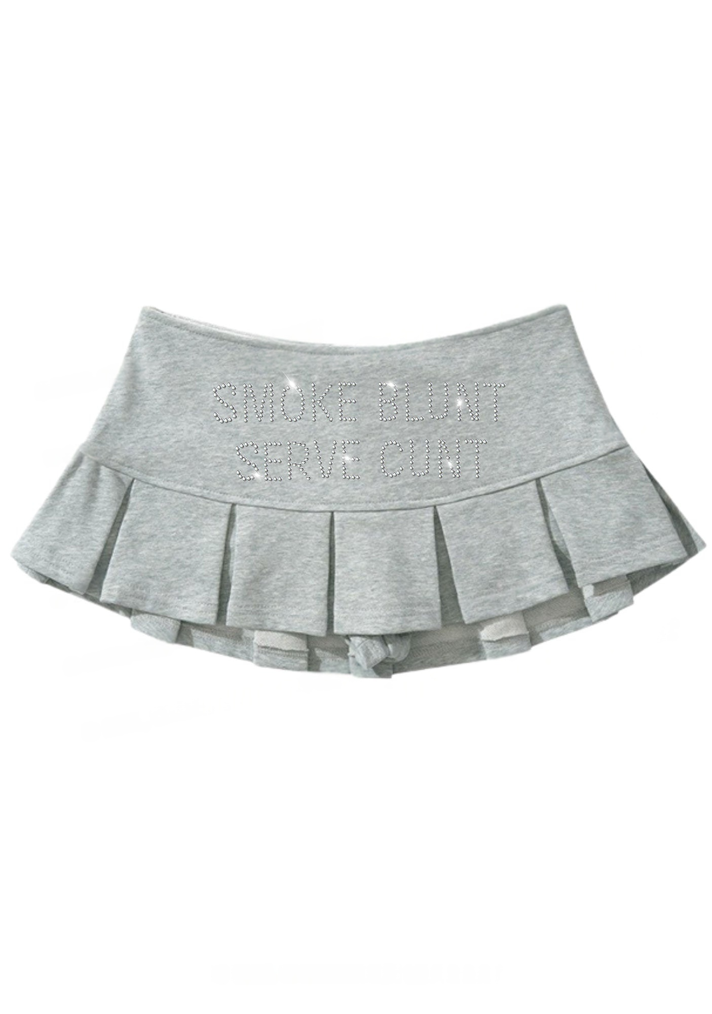Smoke Blunt Y2K Mini Pleated Skirts