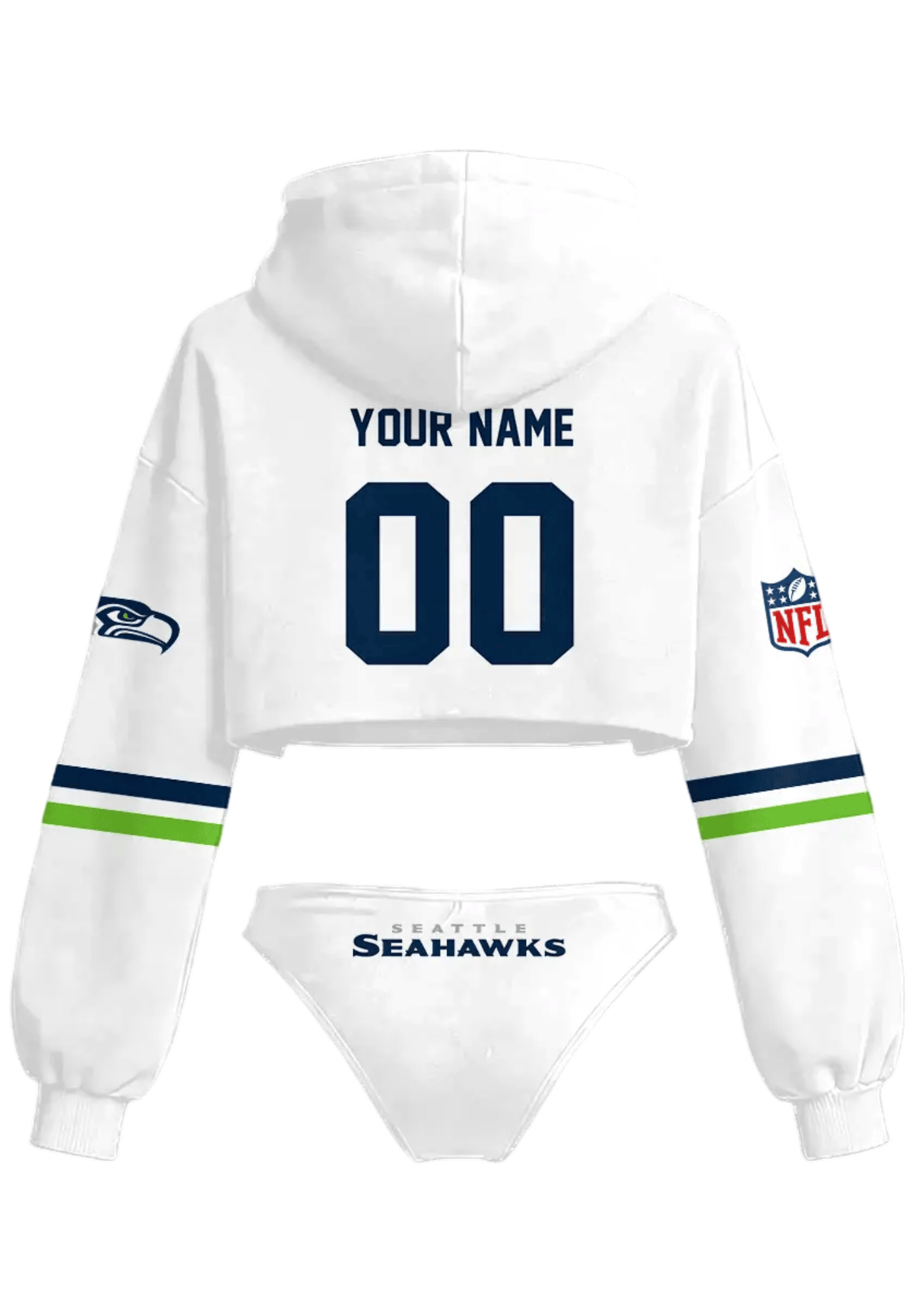 Custom Seattle Seahawks Hooded Thicken Suit Set