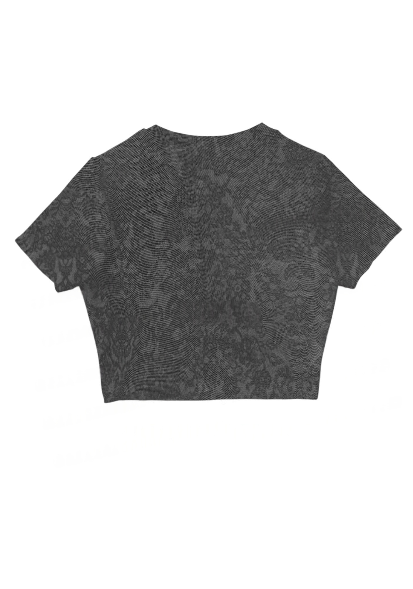 Skeleton Hands Lace Y2K Mesh Crop Top