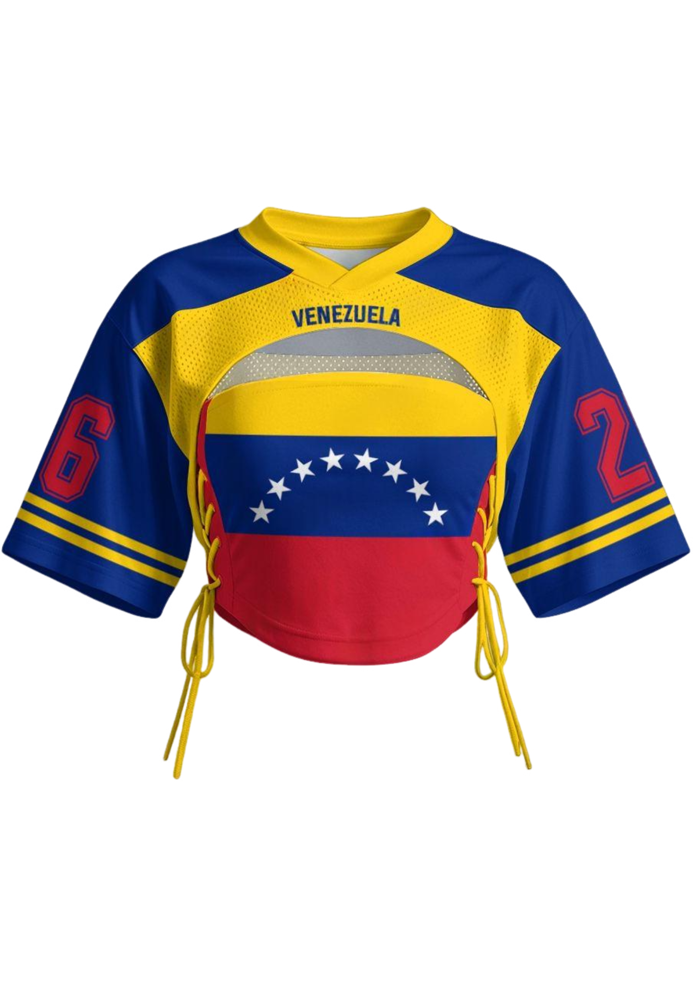 Venezuela Flag Number Side Tie Street Set