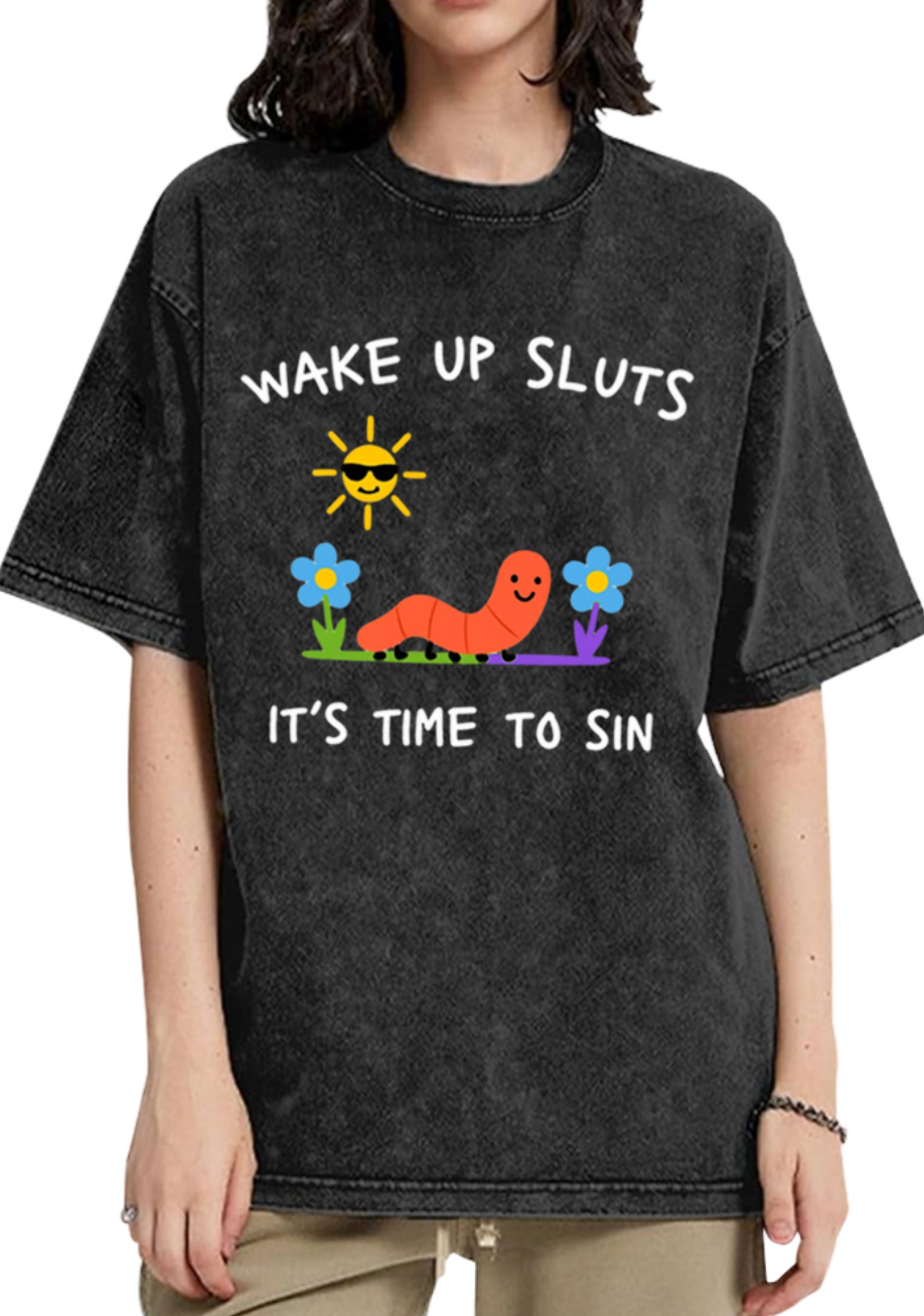Wake Up Sluts Washed T-Shirt