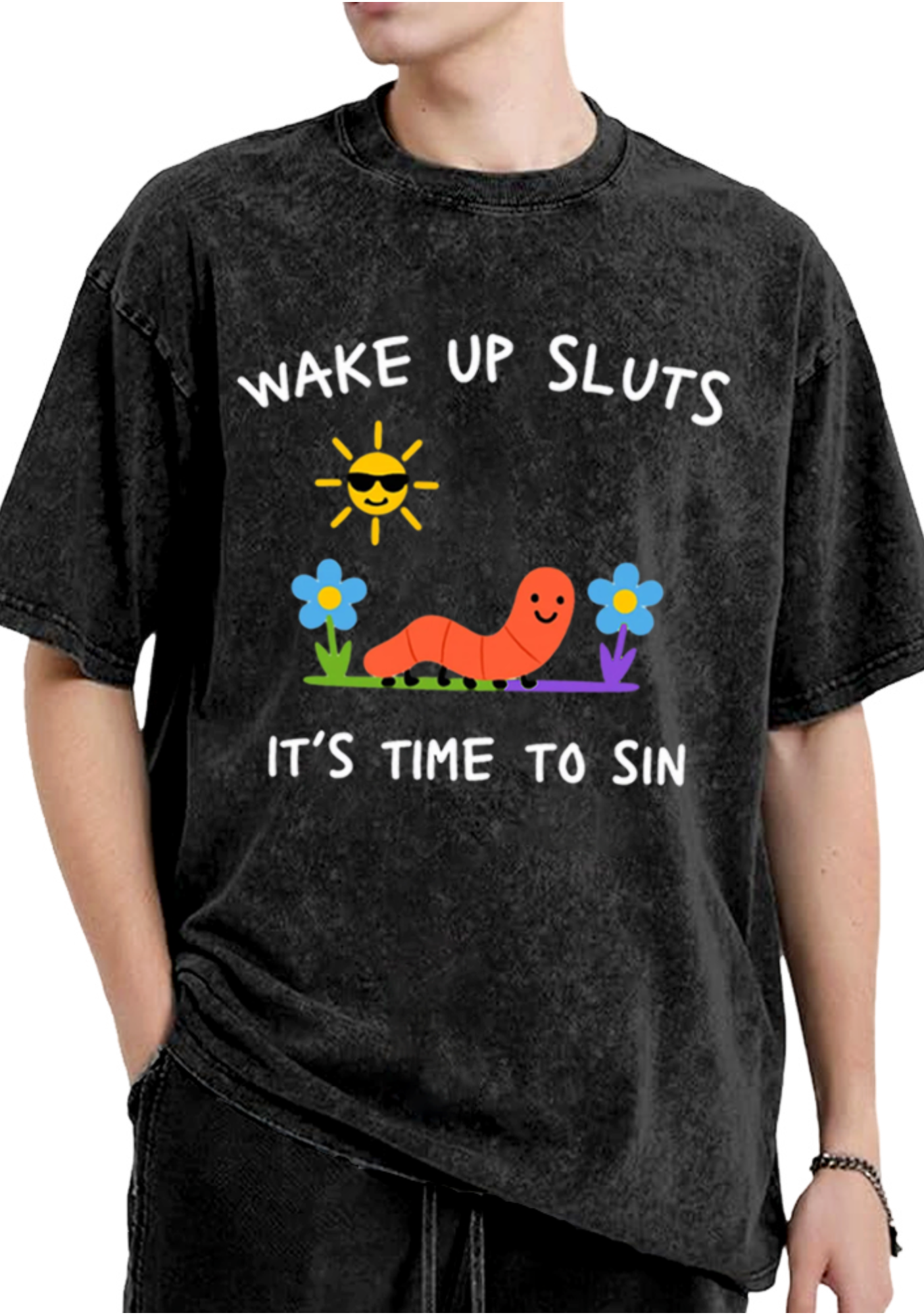 Wake Up Sluts Washed T-Shirt