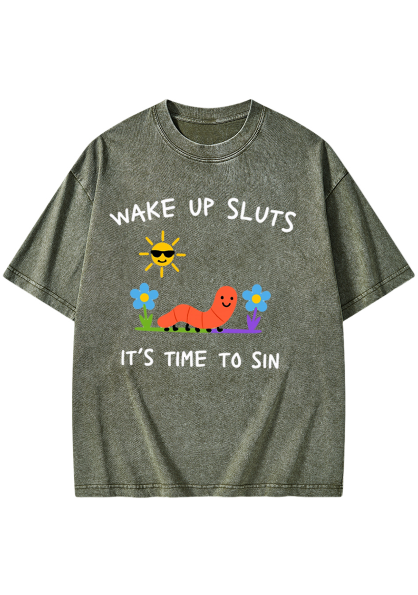 Wake Up Sluts Washed T-Shirt