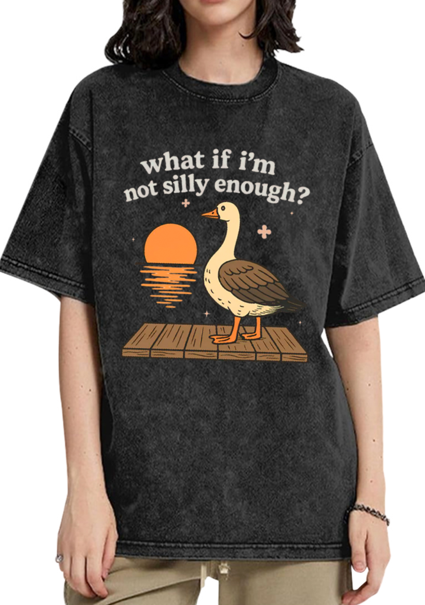 What If I'm Not Silly Enough Washed T-Shirt