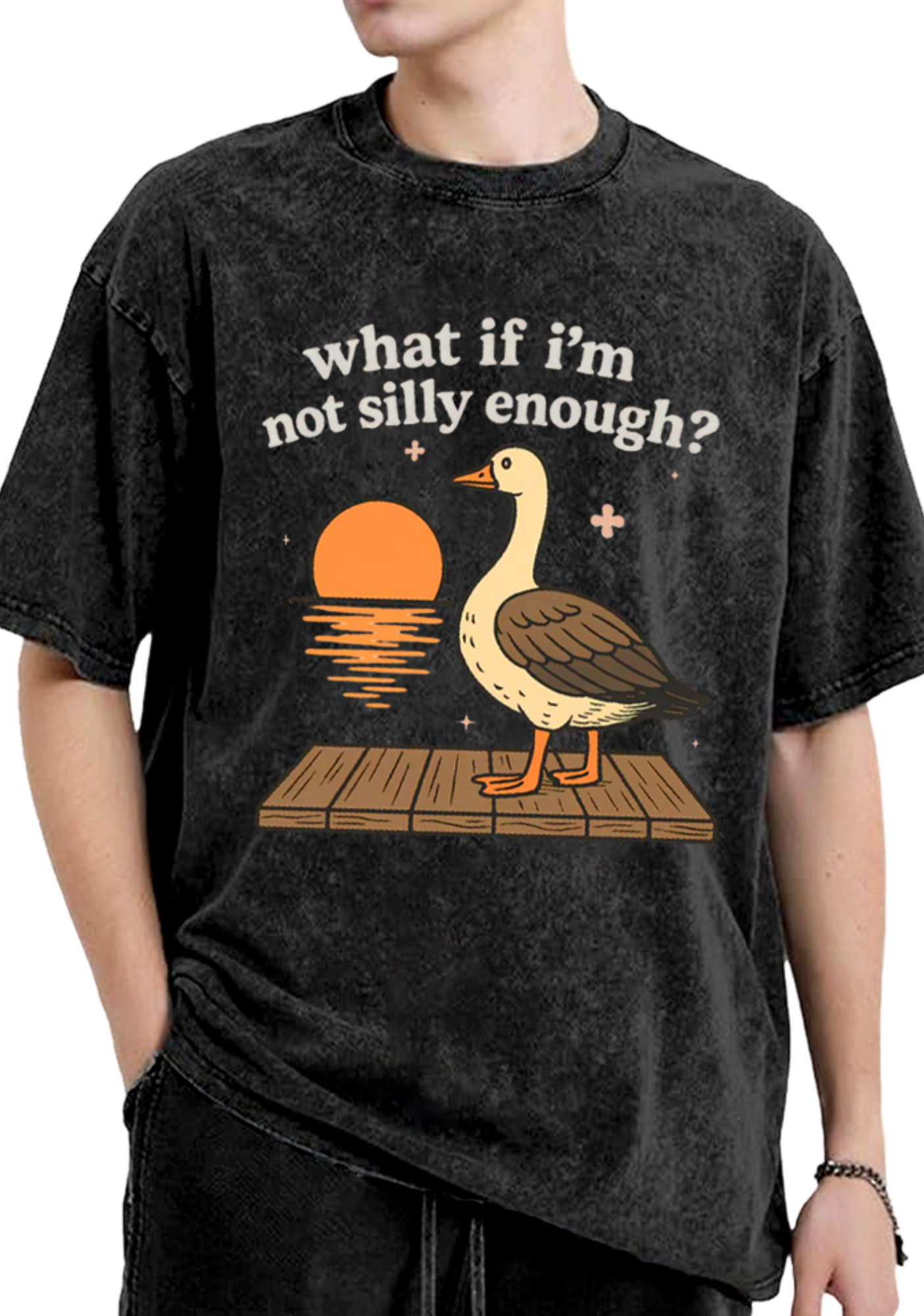 What If I'm Not Silly Enough Washed T-Shirt