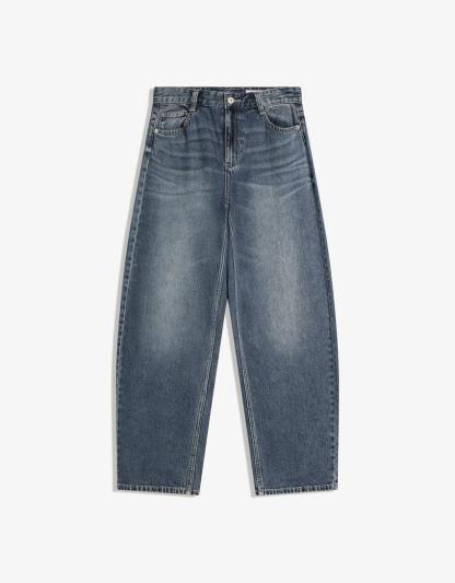 Jeans baggy barrel tiro bajo