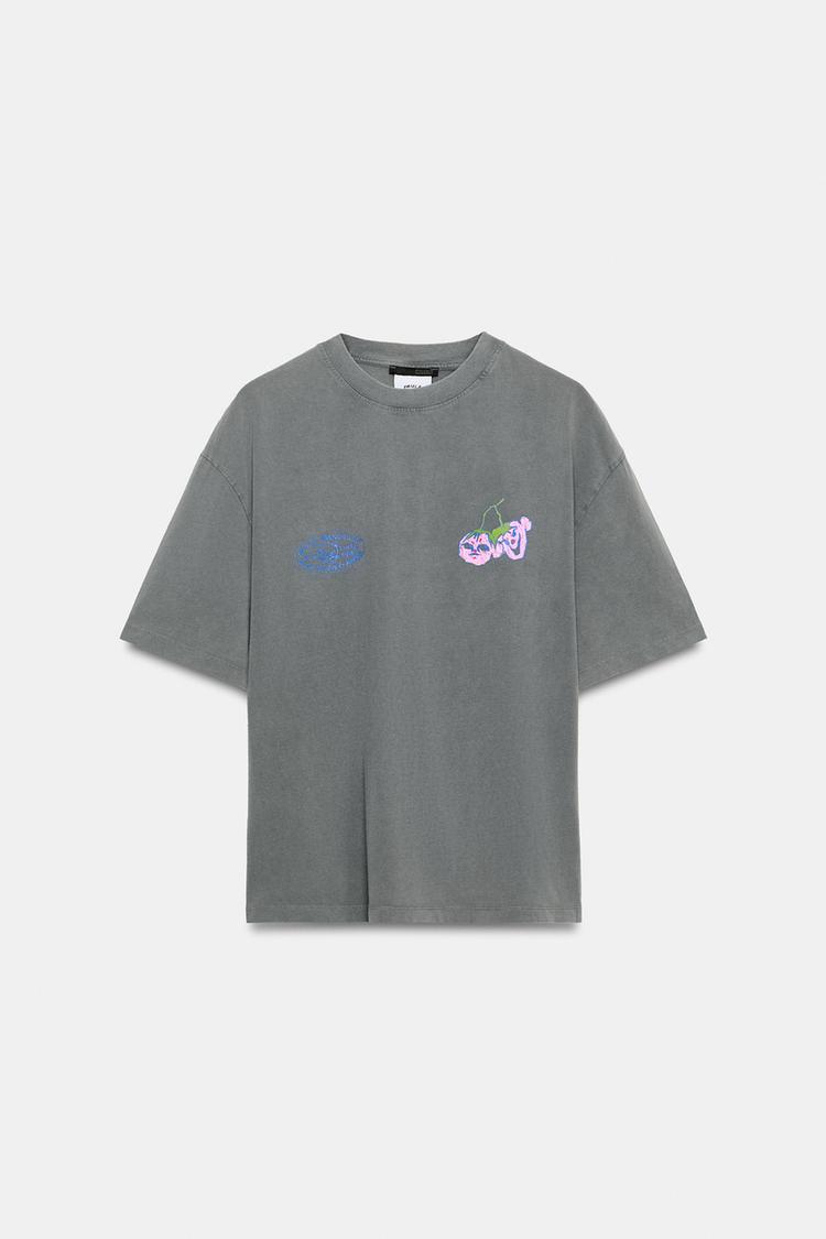 PAULA GRENOUILLE WASHED EFFECT T-SHIRT