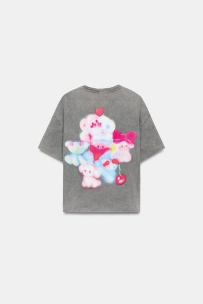ÁNGELA BACHER WASHED EFFECT T-SHIRT