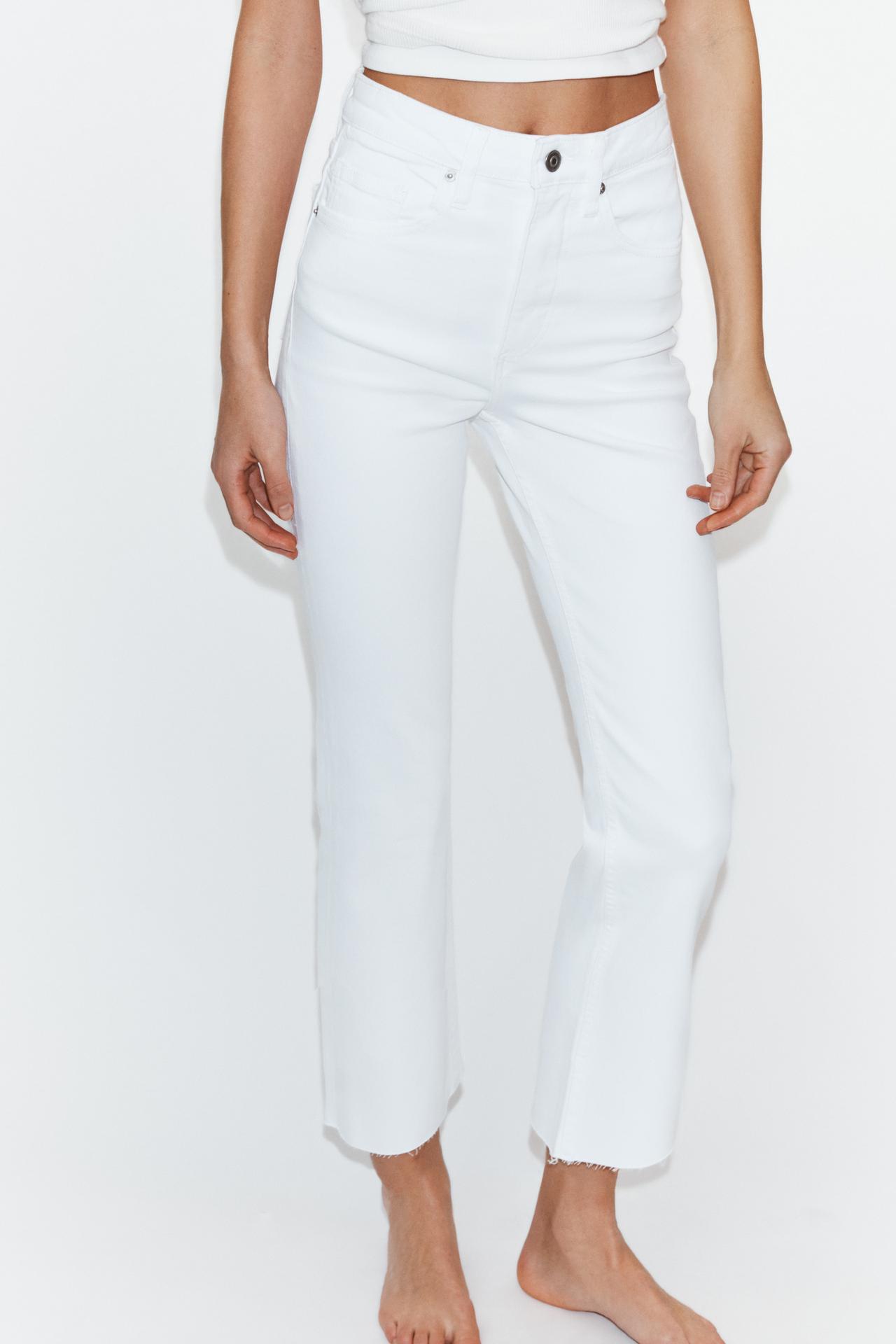 TRF CROPPED FLARE HIGH-WAIST JEANS