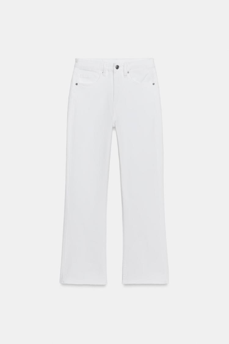 TRF CROPPED FLARE HIGH-WAIST JEANS