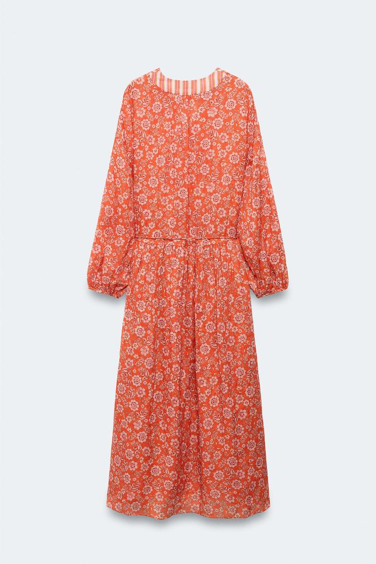 LIMITED EDITION RAMIE FLORAL KAFTAN DRESS