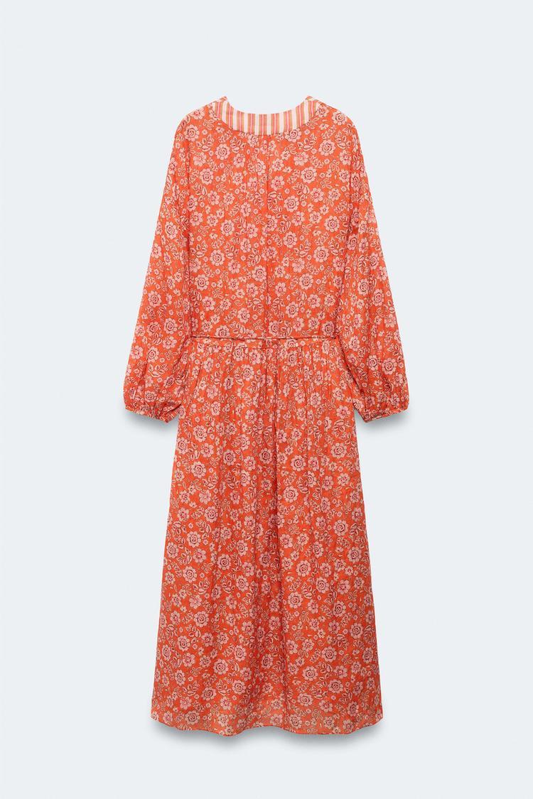 LIMITED EDITION RAMIE FLORAL KAFTAN DRESS