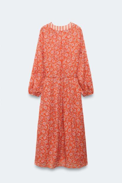 LIMITED EDITION RAMIE FLORAL KAFTAN DRESS