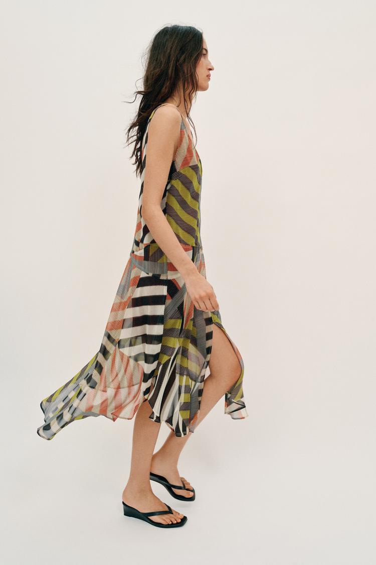 PATCHWORK PRINT DRESS