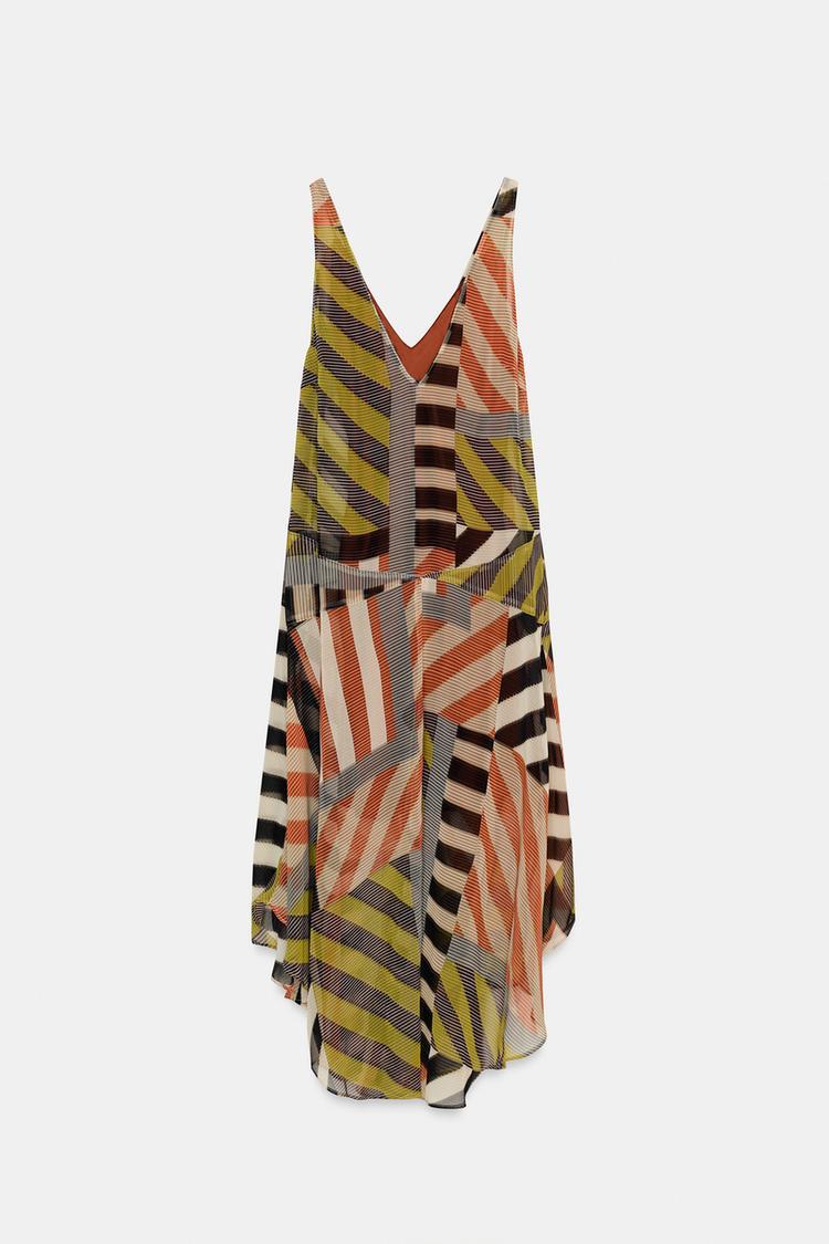 PATCHWORK PRINT DRESS