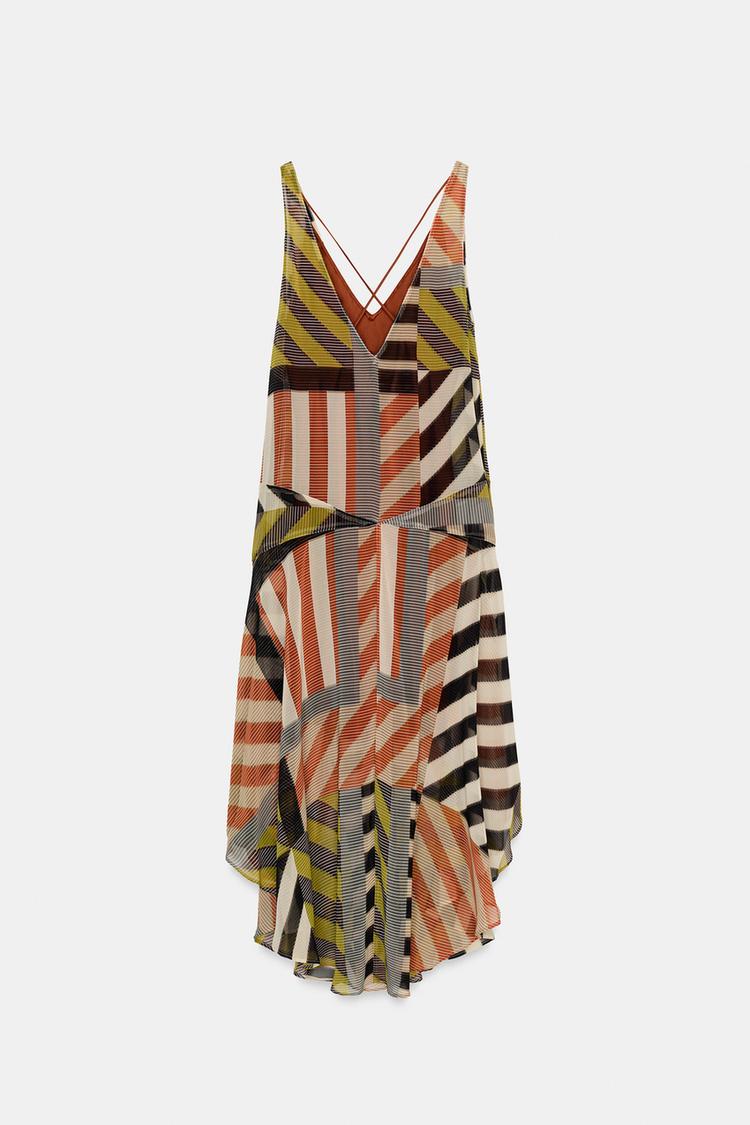 PATCHWORK PRINT DRESS