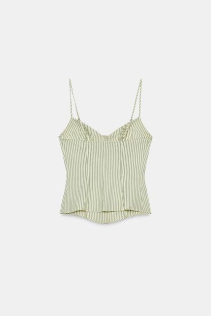 STRIPED CORSET TOP