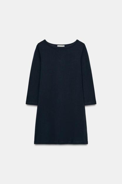 SHORT BOAT NECK DRESS