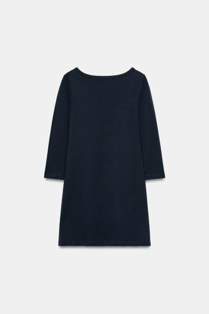 SHORT BOAT NECK DRESS