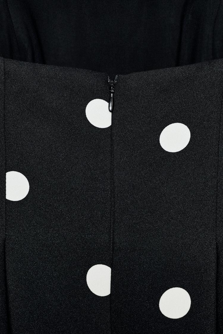 POLKA DOT STRAPLESS JUMPSUIT