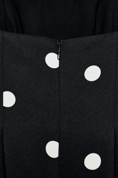 POLKA DOT STRAPLESS JUMPSUIT