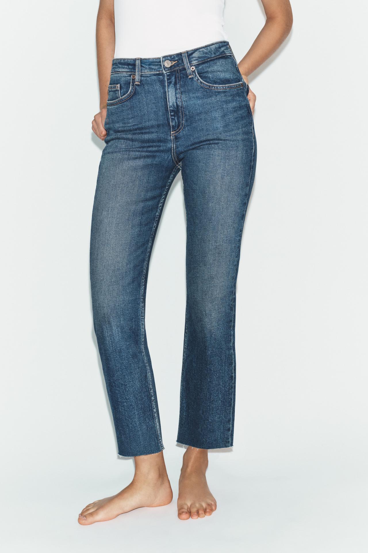 TRF CROPPED FLARE HIGH-WAIST JEANS