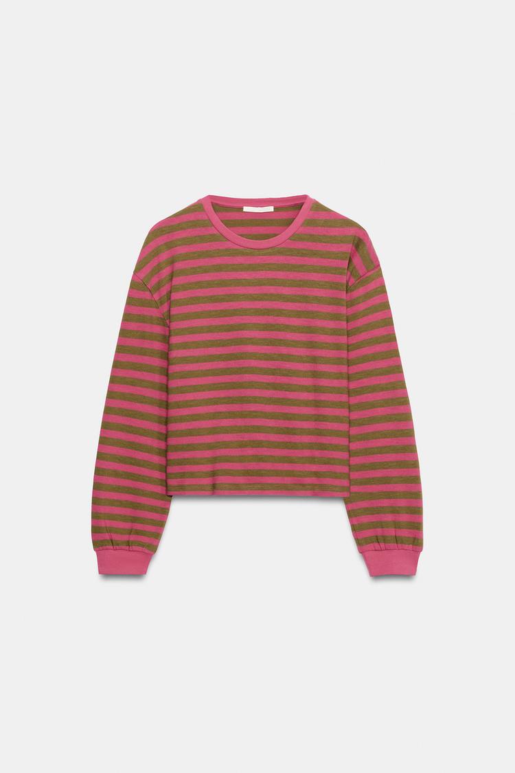 STRIPED LONG SLEEVE T-SHIRT