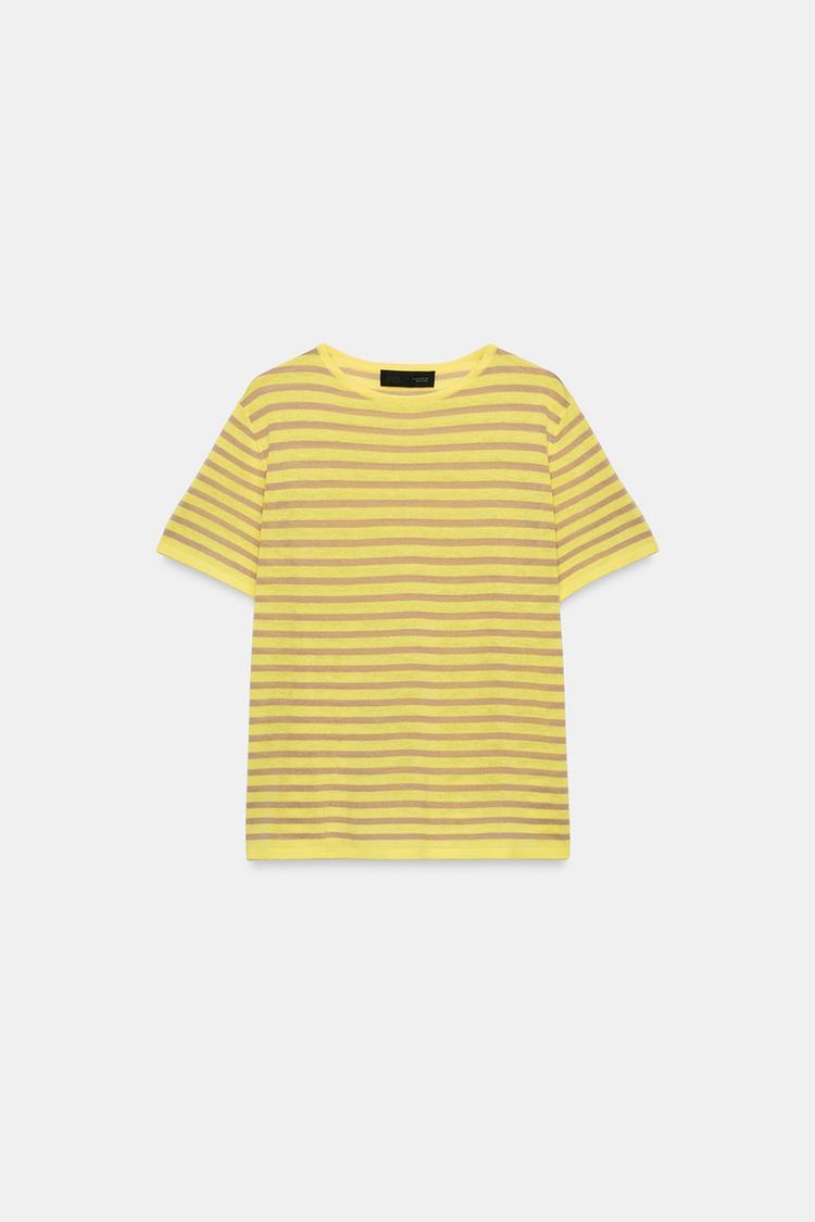 STRIPED KNIT TOP