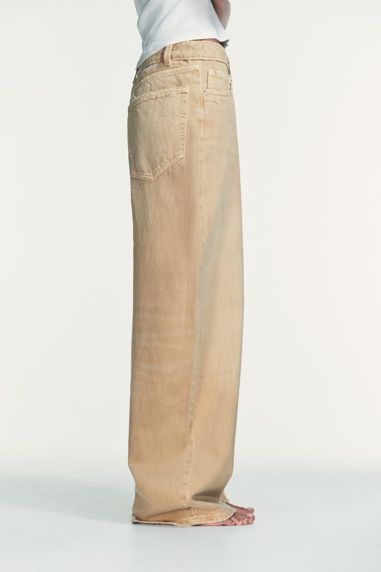TRF FOLDED WAIST MID-RISE JEANS