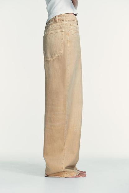 TRF FOLDED WAIST MID-RISE JEANS