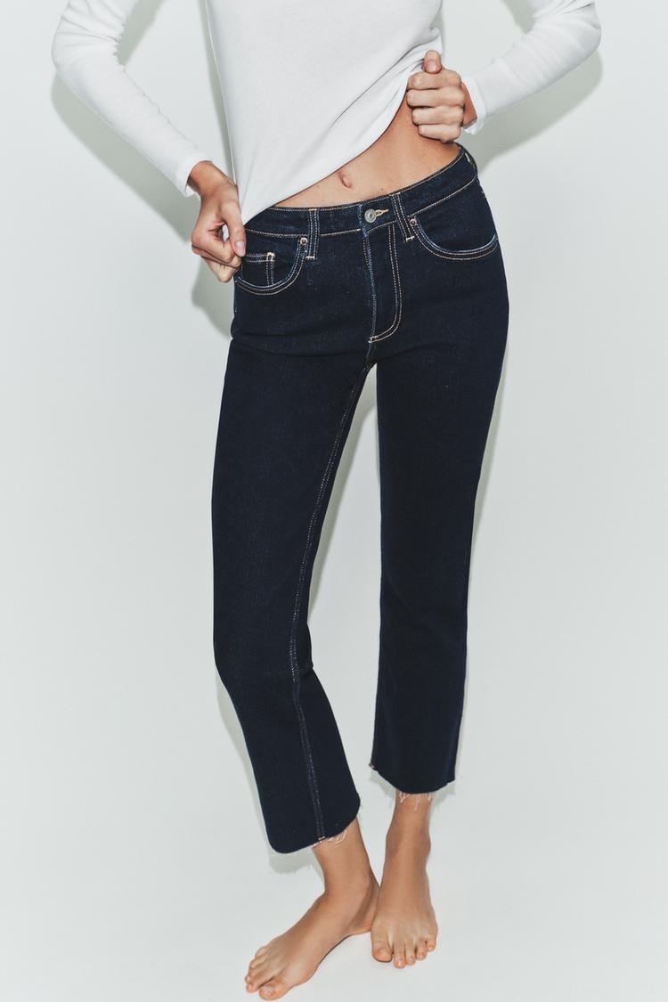 TRF CROPPED FLARE HIGH-WAIST JEANS