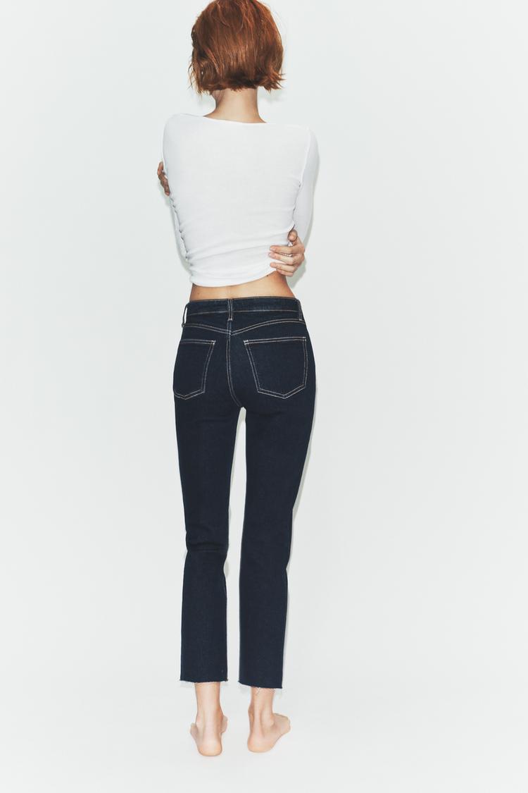 TRF CROPPED FLARE HIGH-WAIST JEANS