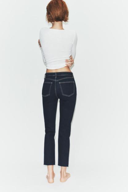 TRF CROPPED FLARE HIGH-WAIST JEANS