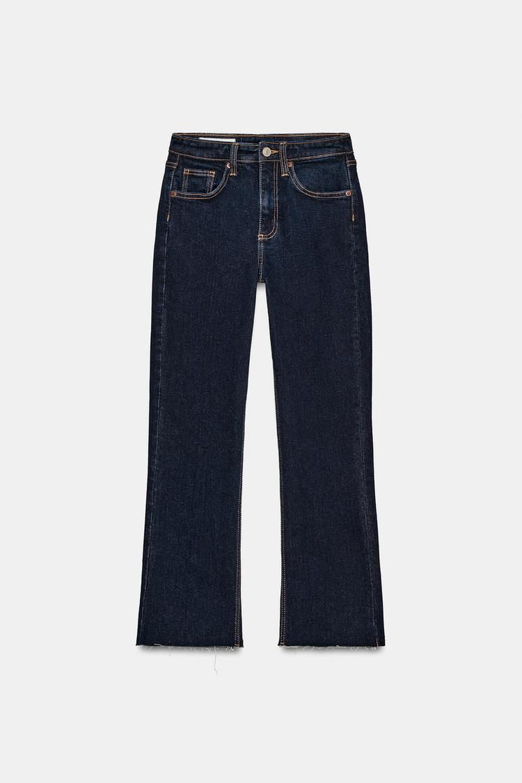 TRF CROPPED FLARE HIGH-WAIST JEANS