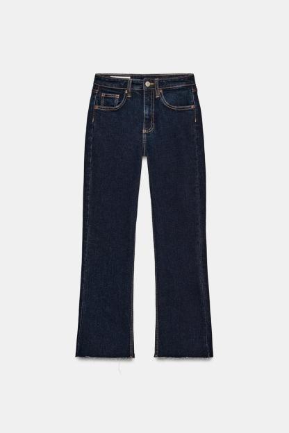 TRF CROPPED FLARE HIGH-WAIST JEANS