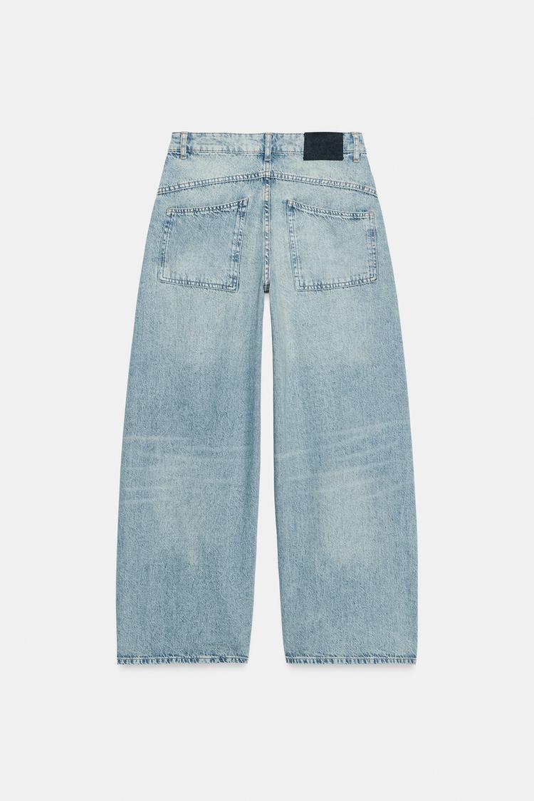 ZW COLLECTION LOOSE BARREL MID-RISE JEANS