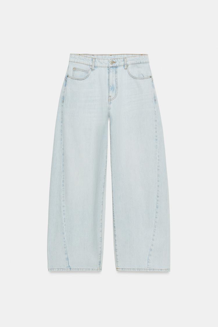 ZW COLLECTION LOOSE BARREL MID-RISE JEANS