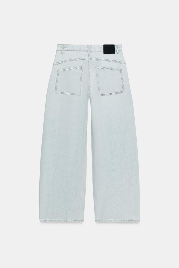 ZW COLLECTION LOOSE BARREL MID-RISE JEANS