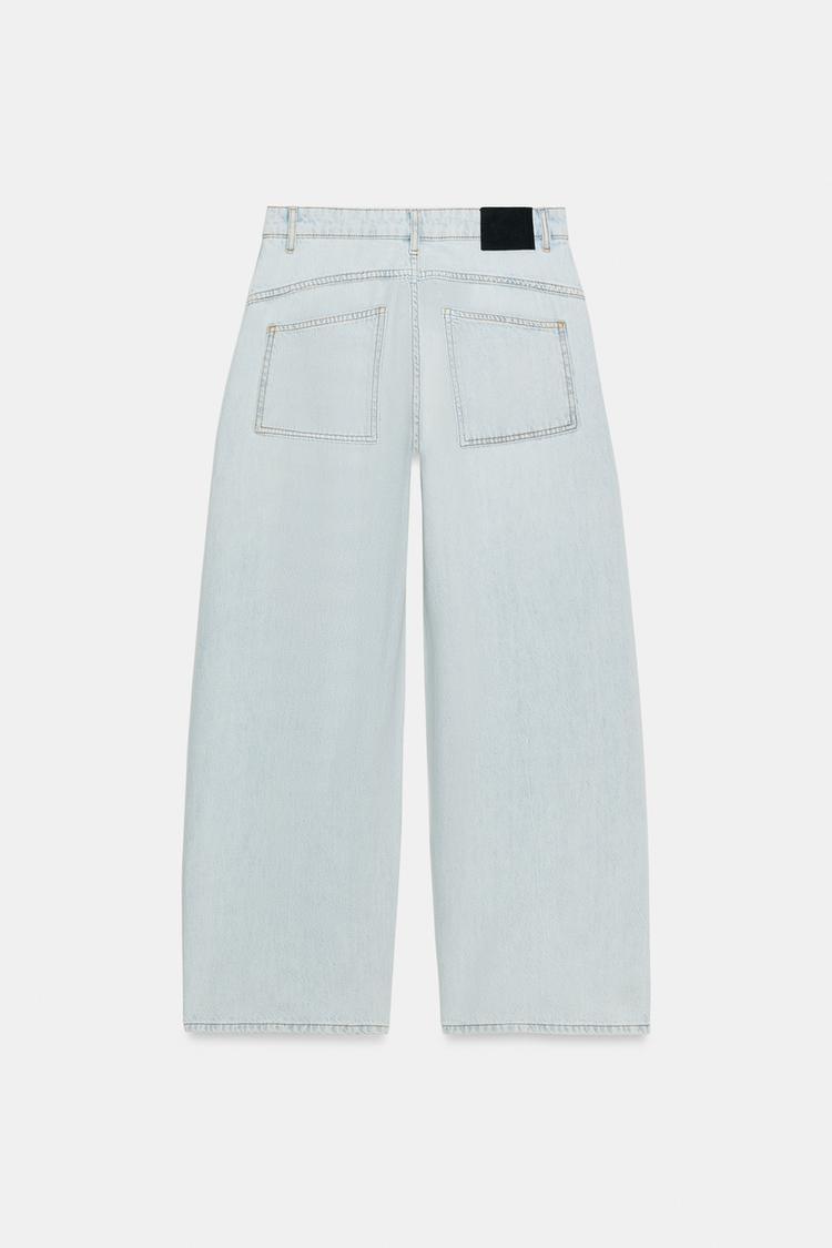 ZW COLLECTION LOOSE BARREL MID-RISE JEANS