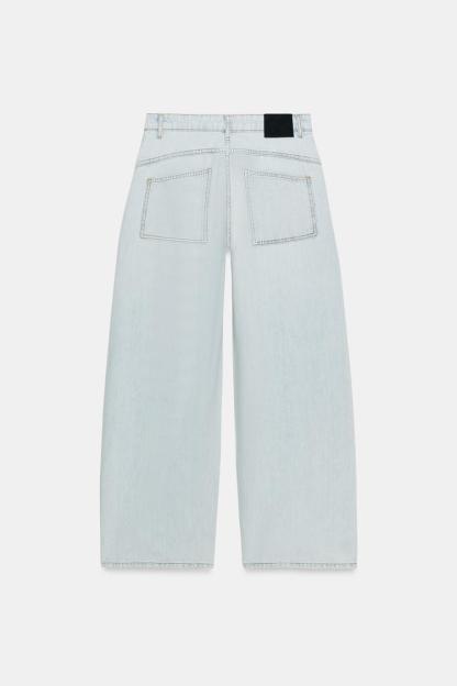 ZW COLLECTION LOOSE BARREL MID-RISE JEANS