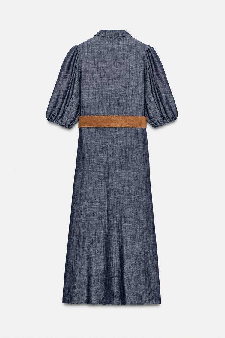 BELTED MIDI DRESS