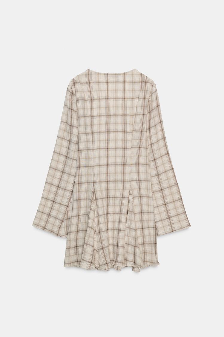 SHORT PLAID DRESS