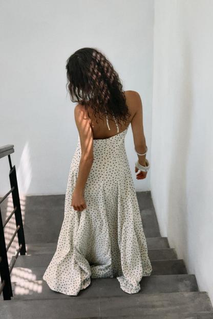 POLKA DOT MIDI DRESS