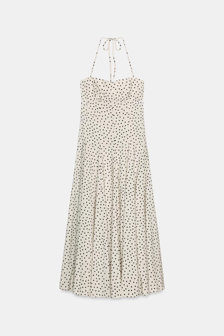 POLKA DOT MIDI DRESS